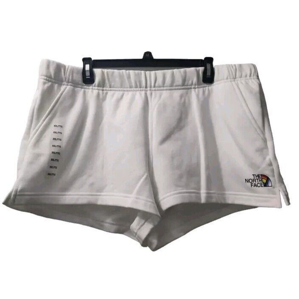 The North Face Women's Size XXL W Logo Short White Rainbow Logo